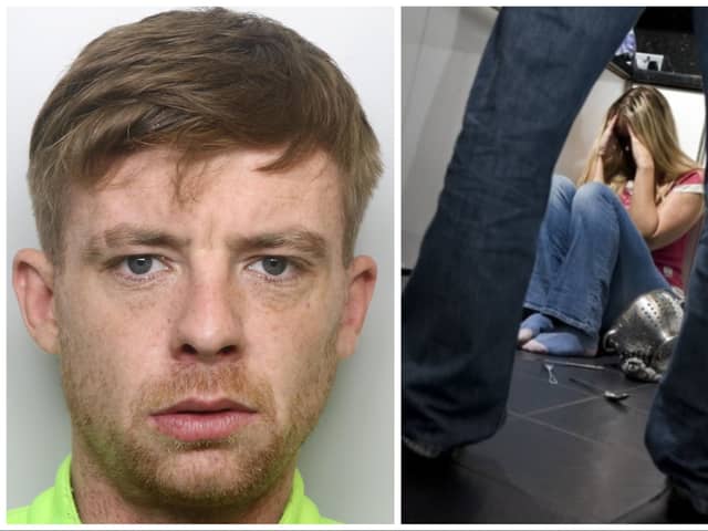 Billings (pictured) was jailed for 22 months for the attack on his ex partner. (pics by WYP / National World)