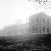 A house of recovery on Vicar Lane would take in victims of infectious diseases. In the 19th century as population increased, the insanitary overcrowded living conditions contributed to outbreaks of disease. The larger house of recovery seen here was built in 1846, in what was then a rural area, patients brought in were isolated in an attempt to arrest the spread of infection, by the 1880s the facilities were inadequate, the recovery house was replaced by Seacroft Hospital.
