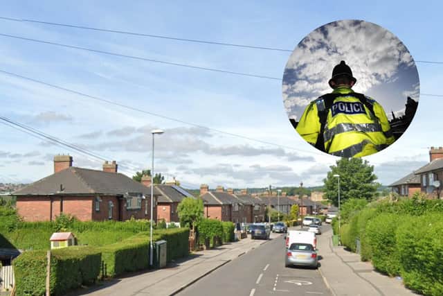 Police were called to Fairfield Terrace in Bramley, where they found a Mercedes with fire damage (Stock photo by Google/National World)
