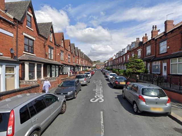 The stabbing was reported on Sandhurst Grove, in Harehills, on April 25. Photo: Google.