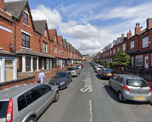 The stabbing was reported on Sandhurst Grove, in Harehills, on April 25. Photo: Google.