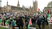 Thousands of Palestine supporters join march in London