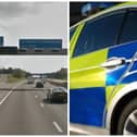 Paxton led police on a chase along the M1 before he turned off and crashed in Garforth. (pics by Google Maps / National World)