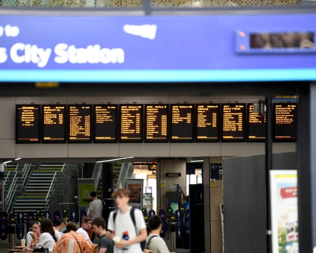 Services both to and from Leeds are being delayed over a signalling fault. Photo: Simon Hulme.