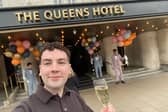 I stayed overnight at the Queens Hotel in Leeds and was transfixed by the view from this luxurious room. Photo: National World.