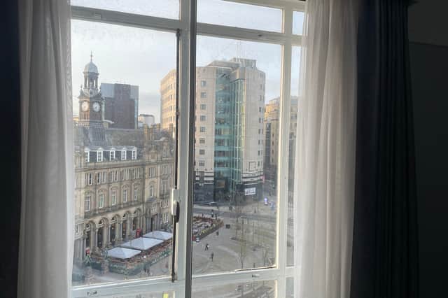 The view of City Square from the hotel room was transfixing. Photo: National World.