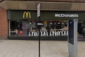 The incident is said to have happened in the women’s toilets of McDonalds in Merrion Street. Picture: Google
