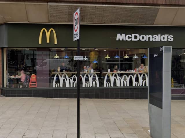 The incident is said to have happened in the women’s toilets of McDonalds in Merrion Street. Picture: Google