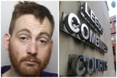 Nye (pictured) threatened to burn down people's houses and blow up the office of the Evening Post during an extraordinary rant at Leeds Crown Court. (pics by WYP / National World)