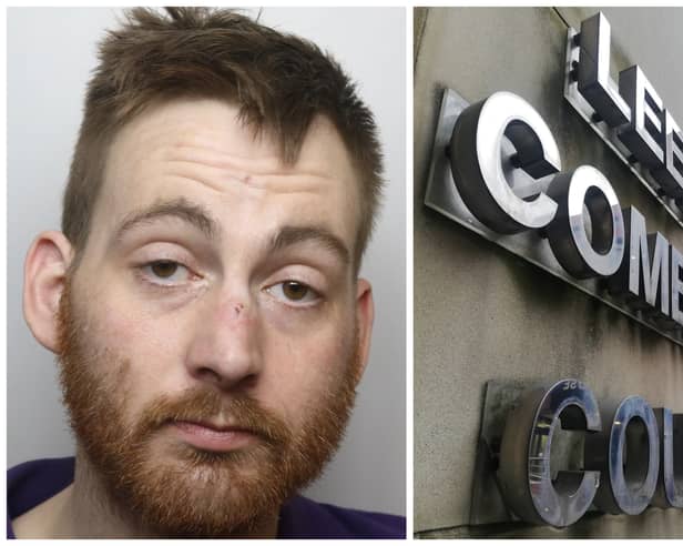 Nye (pictured) threatened to burn down people's houses and blow up the office of the Evening Post during an extraordinary rant at Leeds Crown Court. (pics by WYP / National World)
