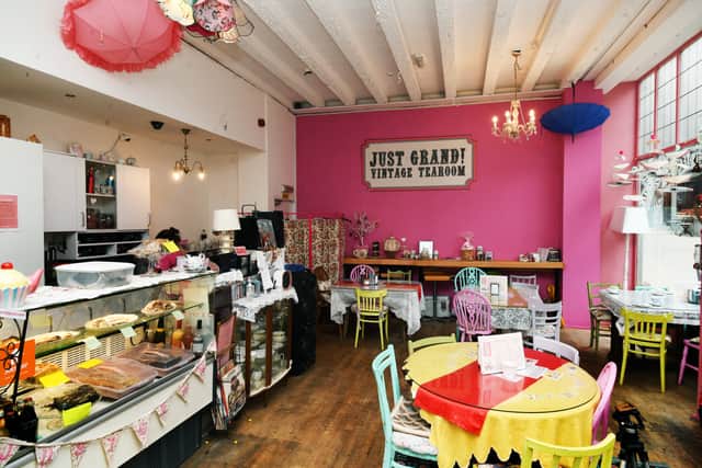 Inside Just Grand! Vintage Tearoom, Grand Arcade, Leeds. Photo: Jonathan Gawthorpe/National World