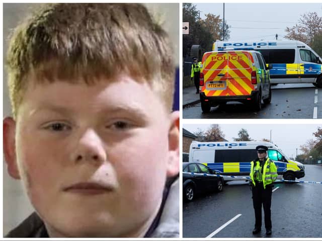 Alfie (pictured) was stabbed to death on a street on Horsforth. (pics by WYP / SWNS)