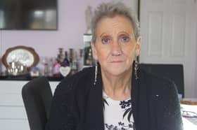 Anne Shaw, 68, from Leeds, who was diagnosed with terminal bowel cancer in 2021. She is calling for Anne's Rule, which would see two radiologists assess a scan in instances that clinicians suspect may be present. (Photo by Slater & Gordon/PA Wire)
