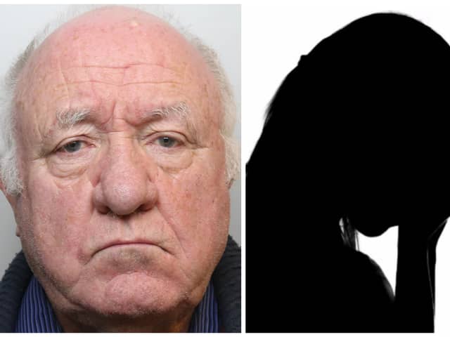 Morris (pictured) was handed a 15-year jail term at Leeds Crown Court for sexually abusing young girls. (pics by WYP / Adobe)