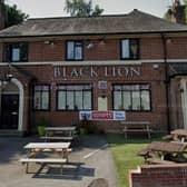 Kear attacked the bystander with a knife at the Black Lion in Bramley, after he angrily came looking for another. (pic by Google Maps)