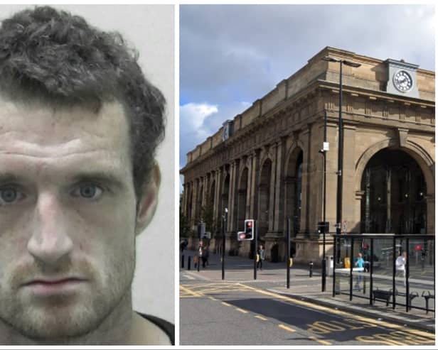 Barry Lester (pictured) was caught out travelling to Newcastle Central Station to meet a young girl. (pic by Google Maps / Northumbria Police Copyright – No Reproduction Without Permission)