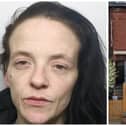 Mullaney, who joked with officers when she was arrested about not getting charged, has been jailed. (pics by WYP / Google Maps)