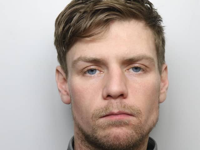 Adamson was jailed for six years after admitting a string of offences, including burgling his own mother's home. (pic by WYP)