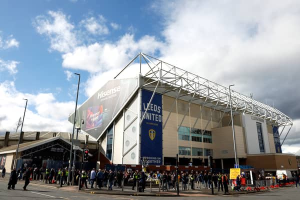 A general view from outside Leeds United’s Elland Road.