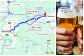 A judge warned Coleman that if he spends his travel money on beer, he needs to walk to Wakefield for his probation appointments. (pics by Google Maps / Adobestock)