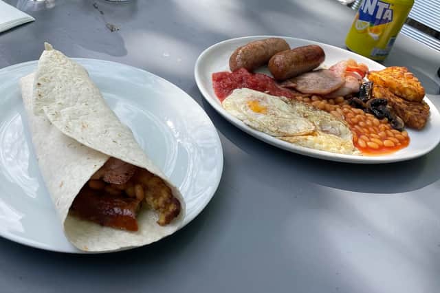 It's hard to fault a freshly cooked breakfast. 