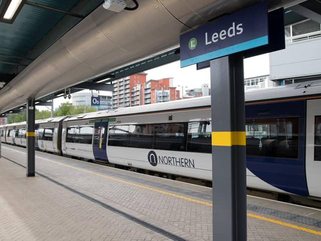 Poundford got onto the Leeds-bound train to get caught, after anyone failed to notice his using the buses. (pics by Northern)
