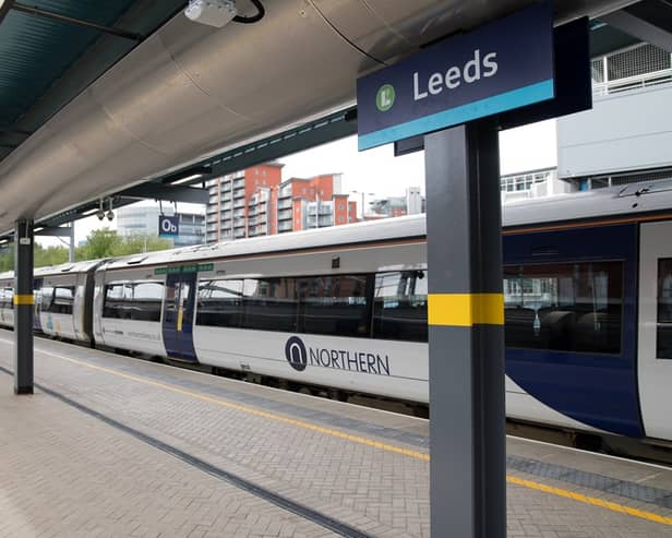 Poundford got onto the Leeds-bound train to get caught, after anyone failed to notice his using the buses. (pics by Northern)