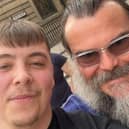 Mathew Evans, 21, met Jack Black as the American actor was on a stroll through Leeds city centre before his gig.