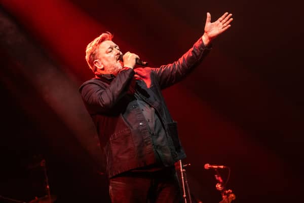 Guy Garvey of Elbow performing at the First Direct Arena in Leeds.