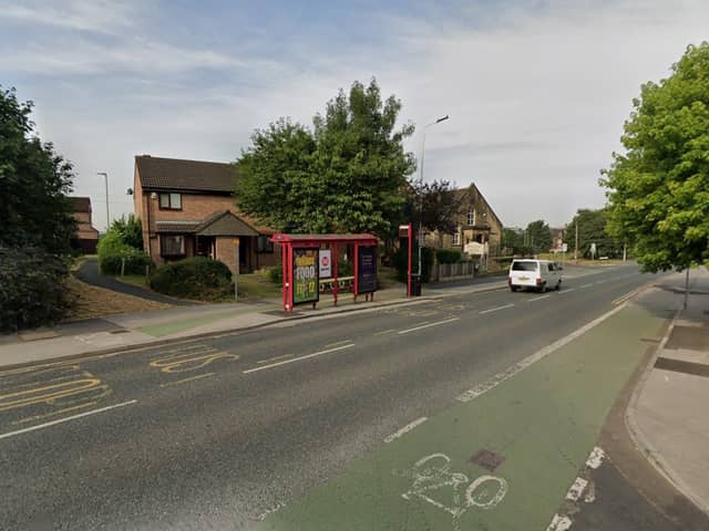 The victim was waiting at a bus stop near the junction of Stanningley Road and Rossefield Approach in Bramley when he was attacked (Photo by Google)