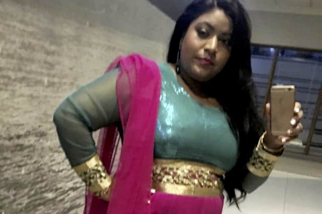Soneeta Bondhi, 39, after weight loss.  A mum has told how she lost weight and dropped four dress sizes - by eating curries. (Photo by Soneeta Bondhi / SWNS)