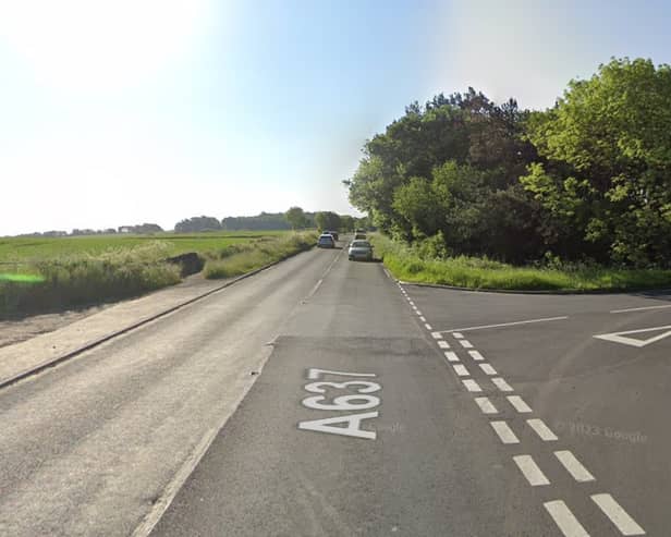 A man is fighting for his life in hospital after a crash in Wakefield on the A637 junction between Bar Lane and Top Lane. Photo: Google Street View