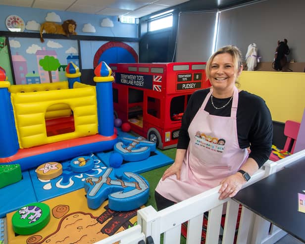 Toni Celliers, owner of Teenyweeny Tots, in Pudsey. Photo: Bruce Rollinson