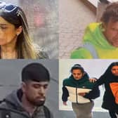 These people have been caught on CCTV in Leeds and are wanted in relation to police investigations. Photo: West Yorkshire Police.