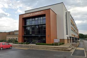 Corpus Christi Catholic College, located on Neville Road, Halton Moor, was downgraded to Requires Improvement during a recent inspection. Picture: Google