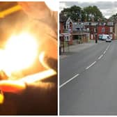 Guilliatt set fire to the woman's car on Ivy Street in a revenge attack. (pics by SWNS / Google Maps)