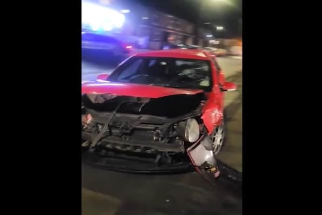 Damage to Yates' car