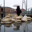 The Environment Agency has placed six flood warnings around Leeds as Storm Bram strikes.