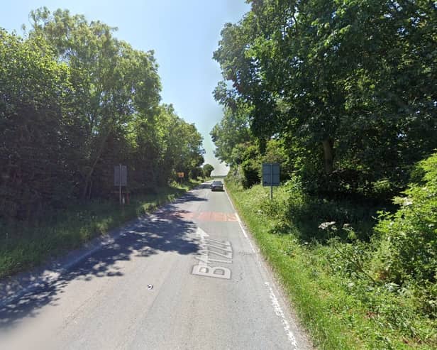 A 65-year-old man has been killed after a crash on the B1222 on Bank Holiday Monday (May 27). Photo: Google.