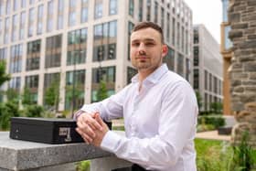 Leeds entrepreneur Aidan Fijalkowski, 27, launched Accounting4Creators after finding that social media stars were frequently perplexed by complex accountancy matters. Photo: Bruce Rollinson.