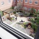 The new garden will be built in an old courtyard at Chapel Allerton Hospital. Photo: Tracy Foster.