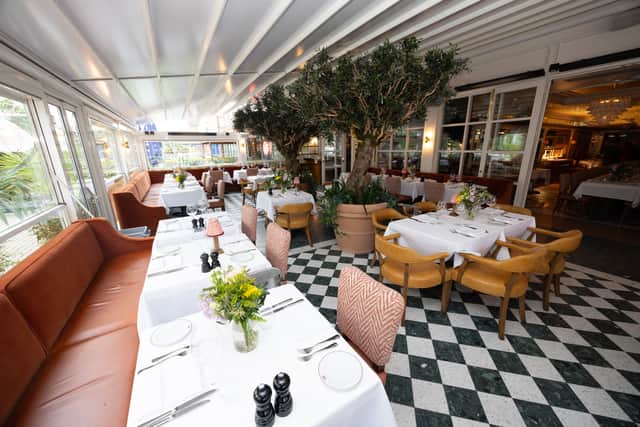 The terrace at San Carlo Flying Pizza (Photo by San Carlo)