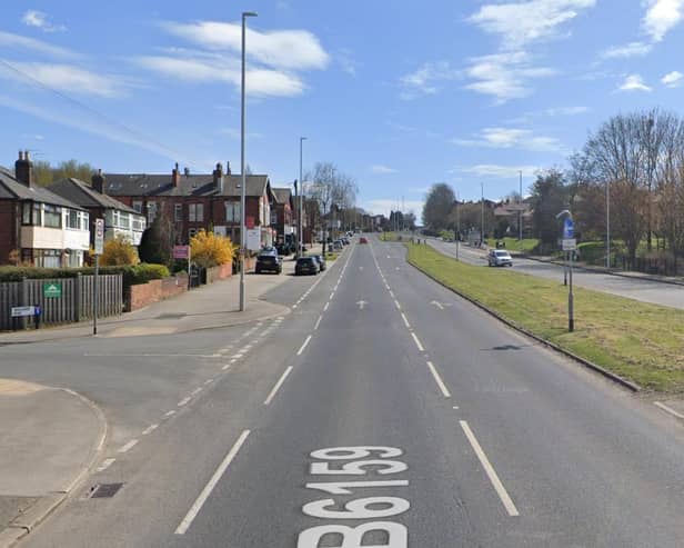 The car was brought to a stop on Selby Road, Leeds. Picture: Google