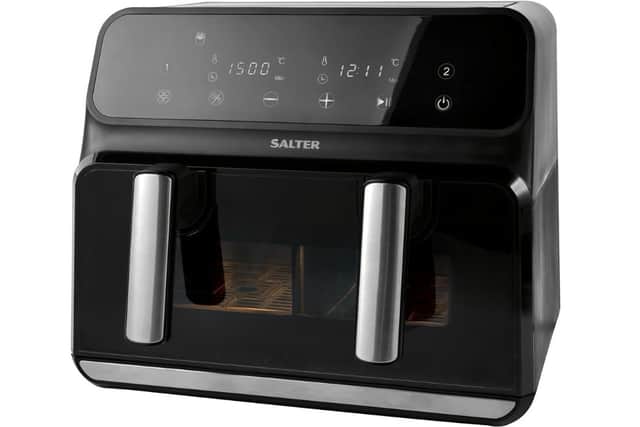 The Salter EK5728 has clever windows in its dual drawers