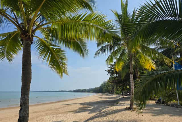 The pristine beach which forms part of the luxury 4T Robinson Khao Lak resort 