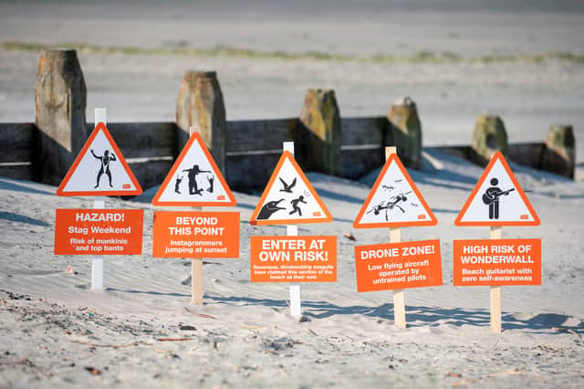 Etiquette signs to crack down on anti-social beach behaviour