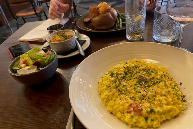 Sunday lunch and risotto at the Whitehall Restaurant & Bar in Leeds. Photo: National World