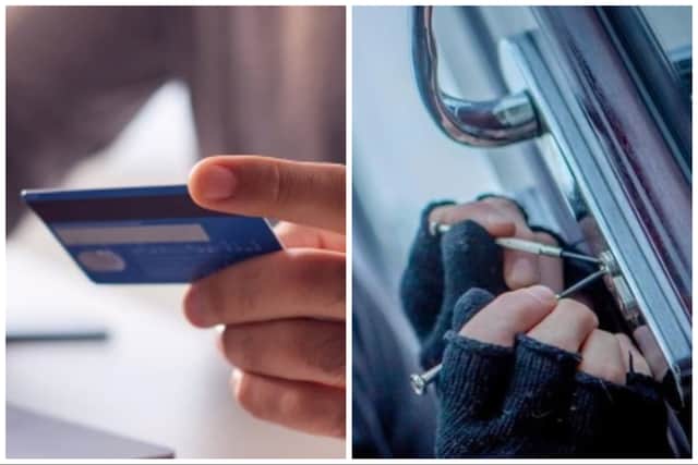Owen burgled homes and stole cars ad other items, including bank cards which he boasted to his mates. (pics by Adobe / National World)