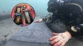 Tom Cousins, a maritime archaeologist from Bournemouth University, recovered some medieval gravestones from an ancient shipwreck.