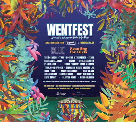 WentFest 2024 headliners Scouting For Girls and Blue